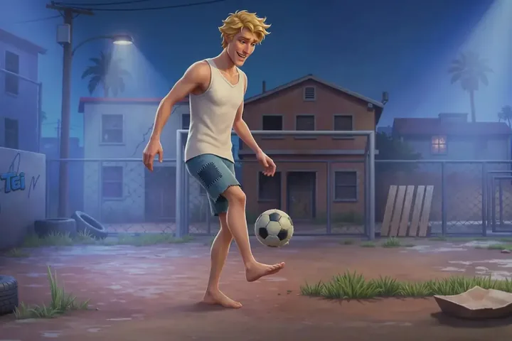 Street football themed mini-game splash inside Golisimo sportsbook